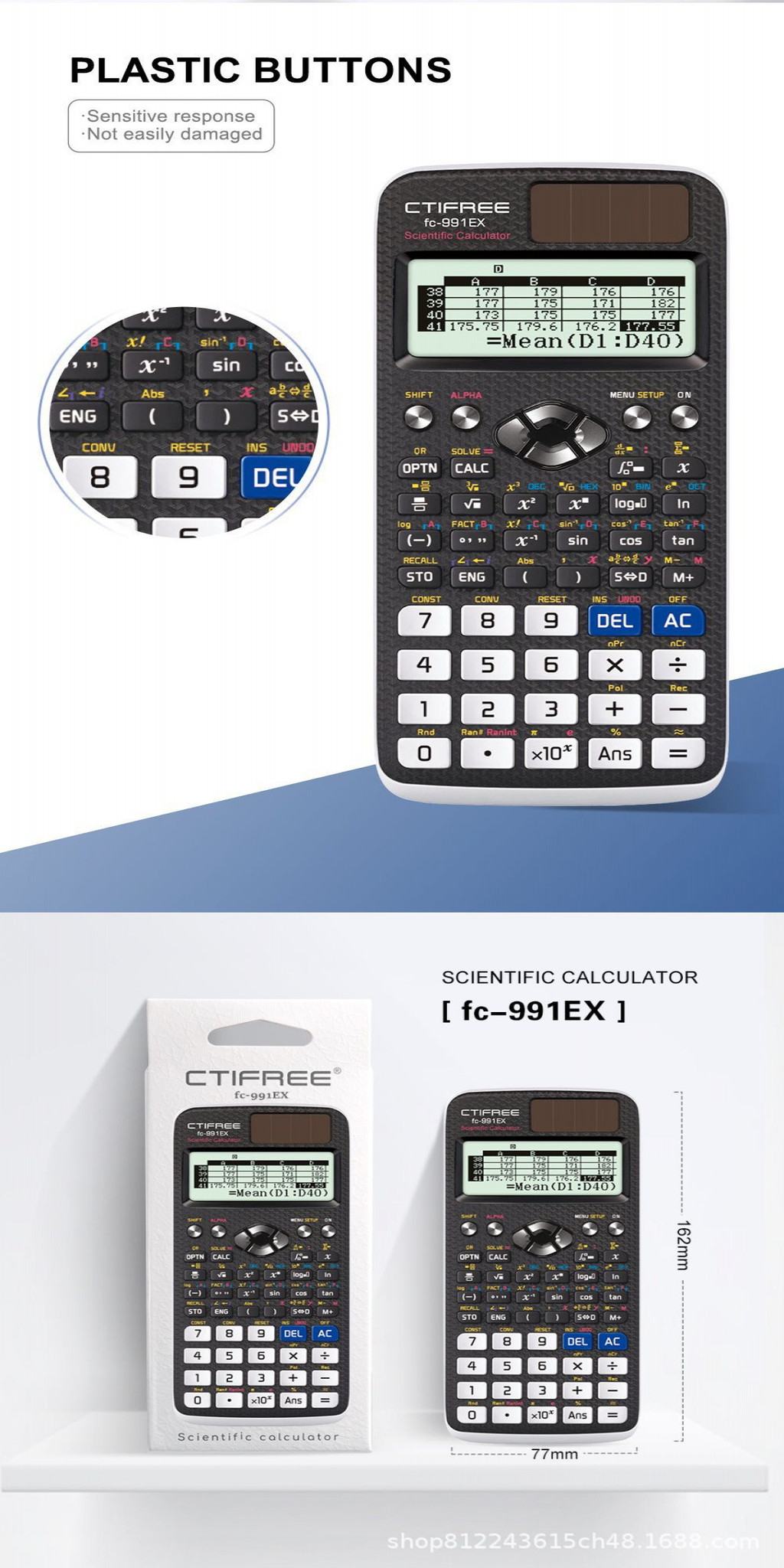 FX991EX Scientific Calculator Function Calculator 552 Function Matrix ...