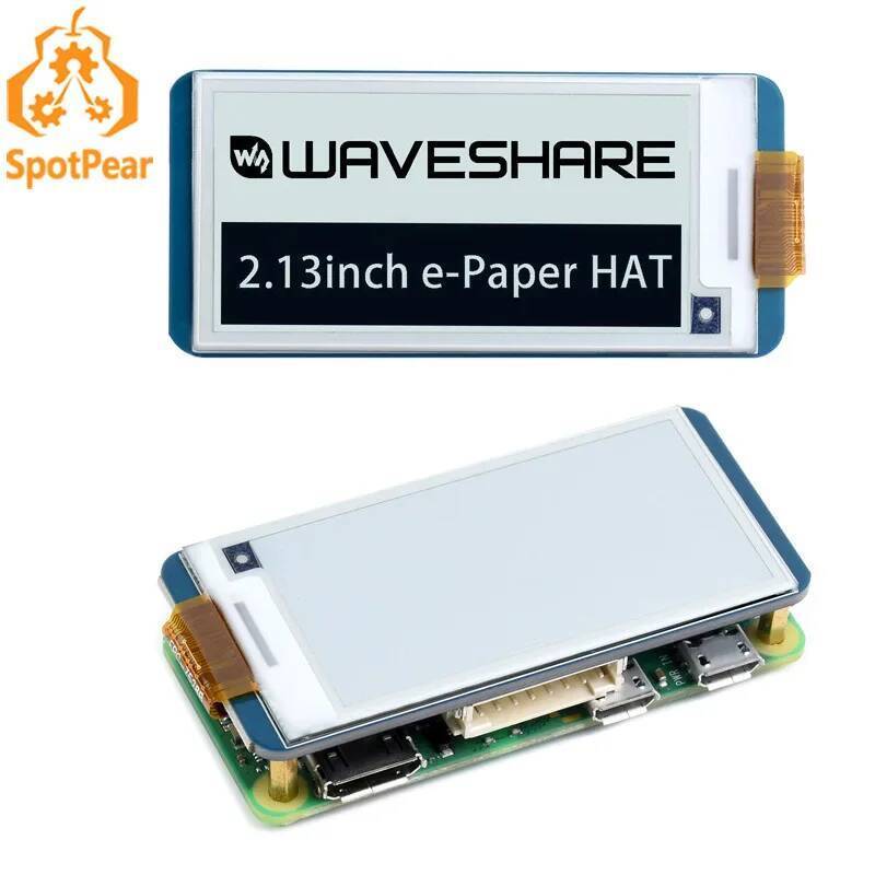 Raspberry Pi 2.13inch e-Paper E-Ink Display HAT SPI Interface 250x122 2 ...