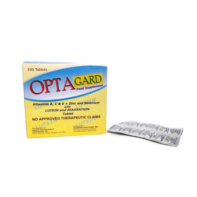 OPTAGARD - Vitamin A , C & E + Zinc Selenium Lutein Zeaxanthin 100 ...