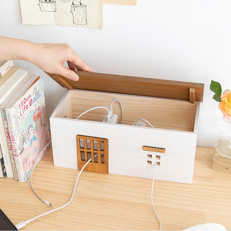 Wire Storage Box, Cable Organizer, Plug-in Data Cable Organizer, TV ...