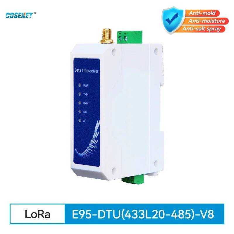 Lora 2 43 Module 433Mhz Rs485 Half Duplex 20Dbm Long Range 3Km Modbus ...
