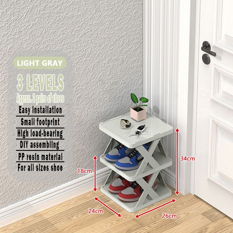 Multi-tier Shoe Rack Stackable Ganizer Stand Vertical Narrow Stackable ...