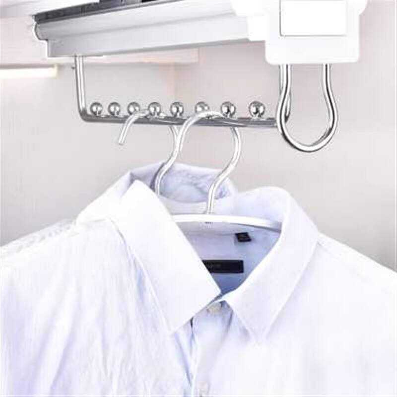 Cabinet Inner Shelf Hardware Horizontal Rod Wardrobe Top Hanging Room ...