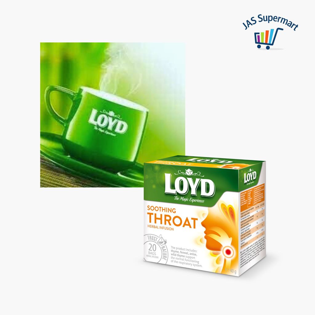 Loyd Soothing Throat Herbal Infusion Tea 20 Tea Bags 40g Herbal Tea ...