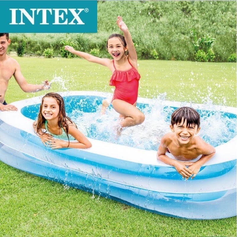 INTEX swimming pond big Size:262×175×56cm swimming pool | Shopee ...