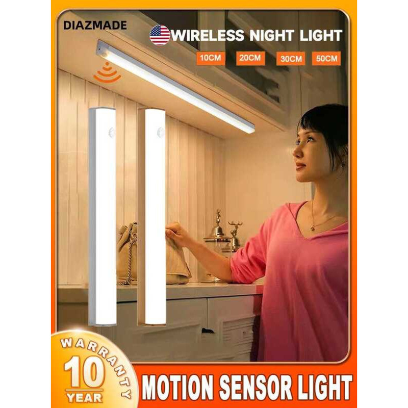 Type C LED Motion Sensor Rechargeable Light Tube USB Emergency Light ...