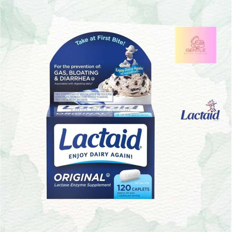 Lactaid Original Strength Lactose Intolerance Relief Caplets With ...