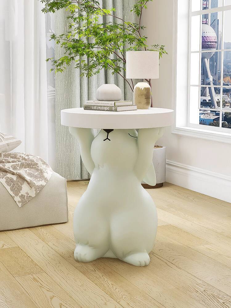Large Rabbit Coffee Table Floor Living Room Ornament Home Decor TV ...