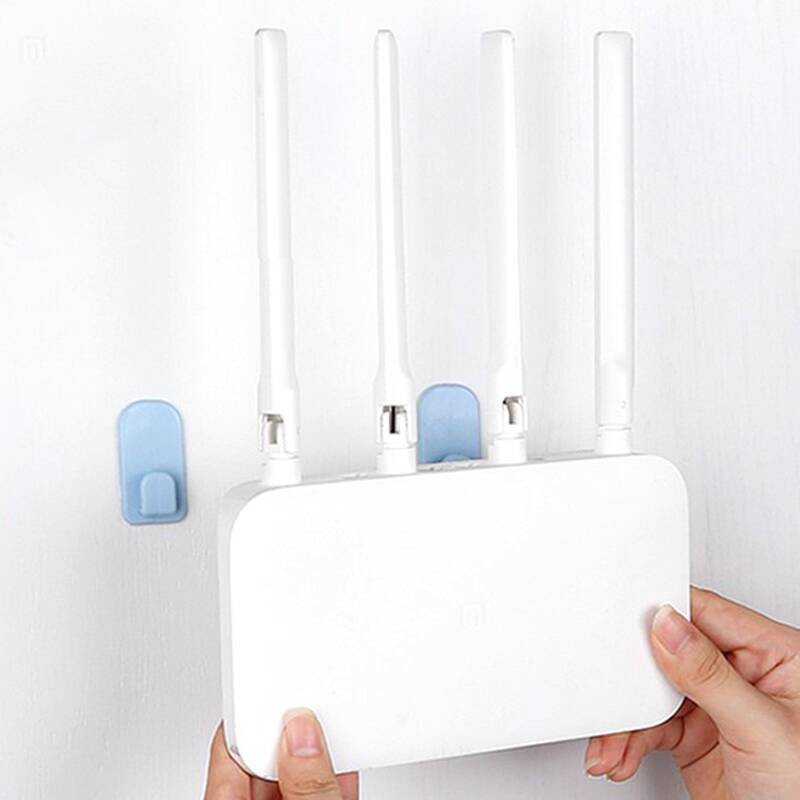 Multifunctional Router Remote Control Mount Storage Wall Sticker Power ...