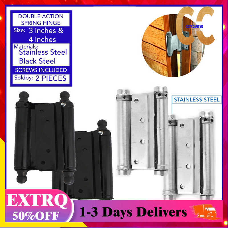 Stainless 3 Inches/ Inches Double Action Spring Hinge (2 Pcs) 0E0 ...