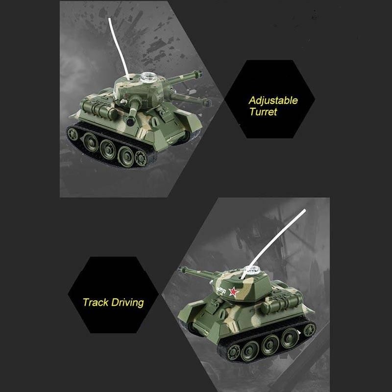 Mini RC Tank Car Track Drive 2.4GHz Remote Control Battle Tank Toys 4 ...