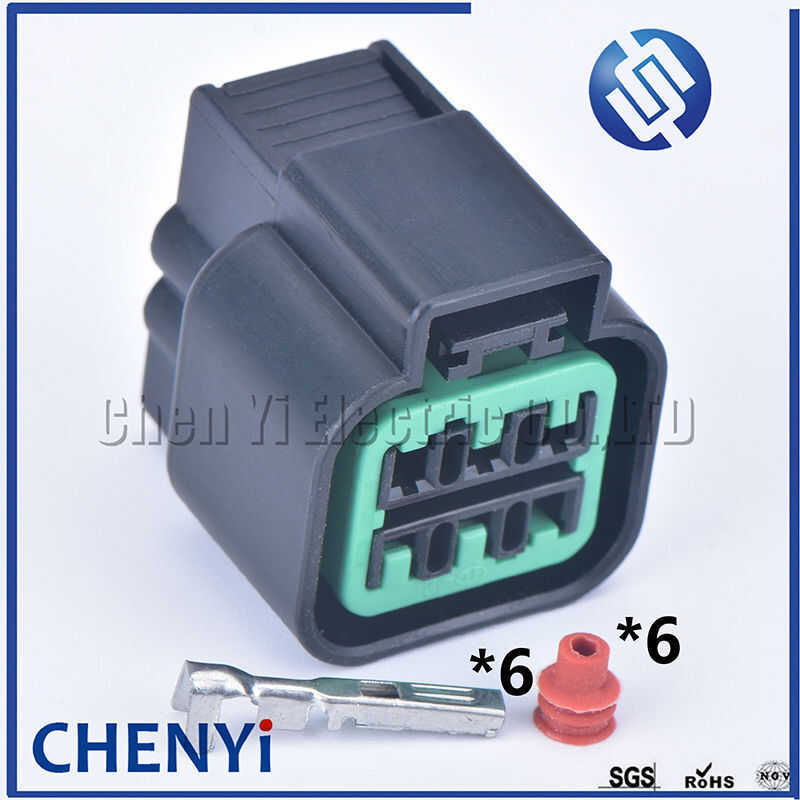 1 Set 6 Pin (Female)090 Oxygen Sensor Automotive Waterproof Connector ...