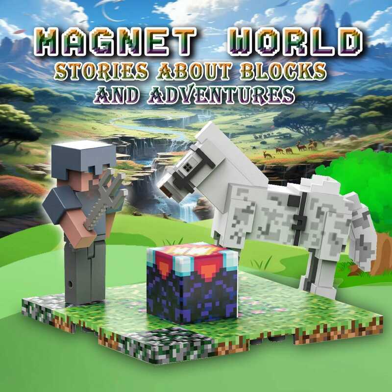 Magnet World Building Blocks Children Stacked Magnetic Cubes Enchanting ...