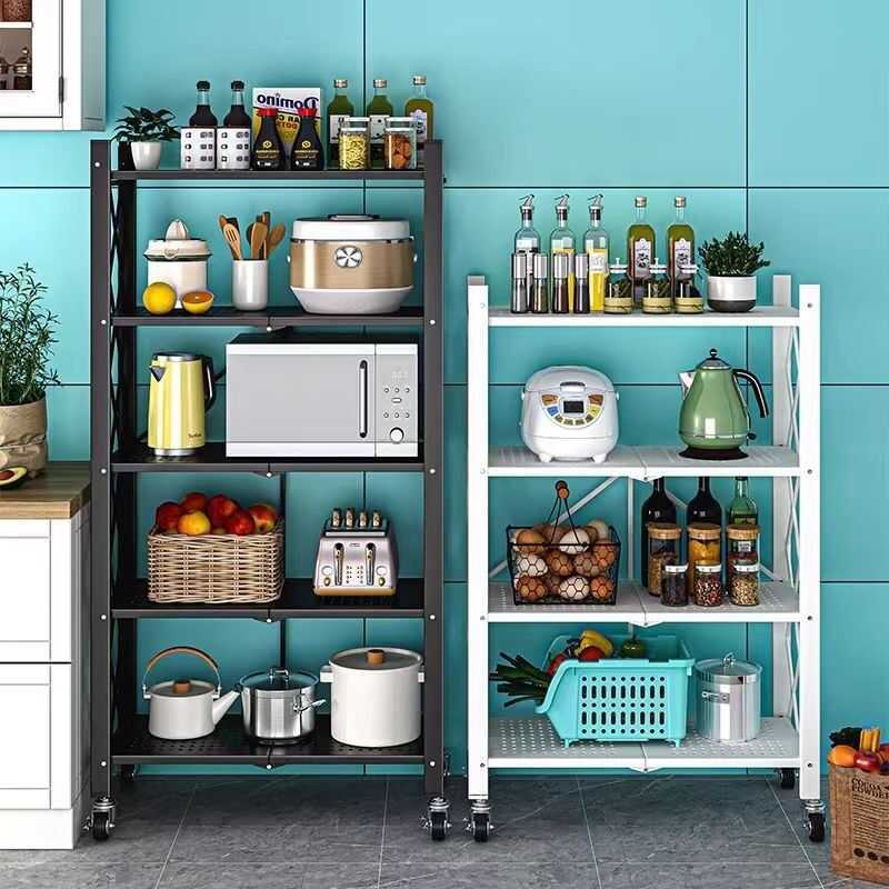 Kitchen Foldable Rack organizer Multifunction Foldable Metal Rack ...