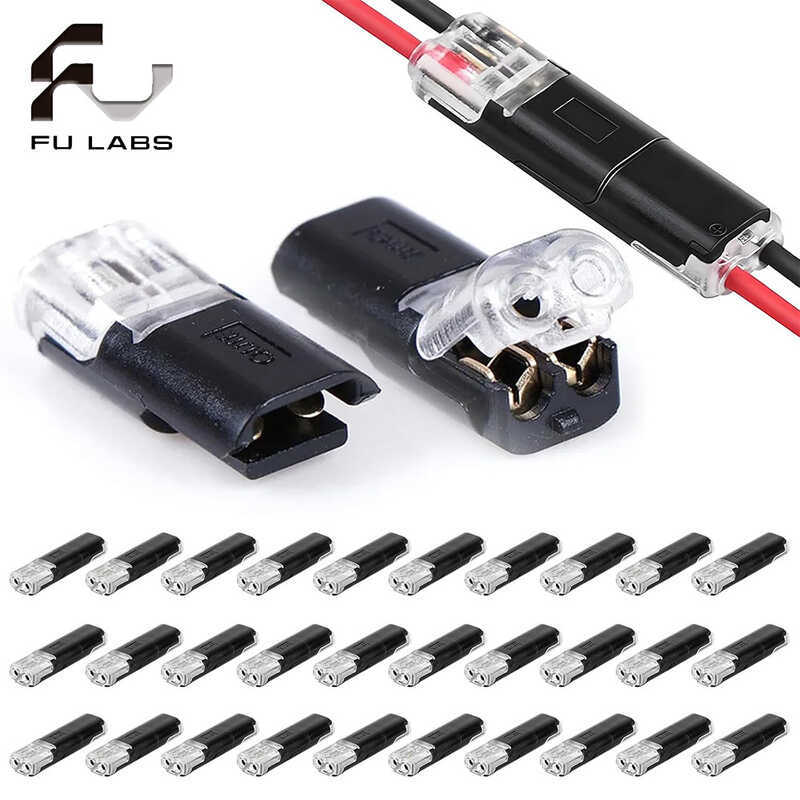 10/20/50Pcs 2 Pin Way Plug Wire Cable Snap Connectors Car Waterproof ...