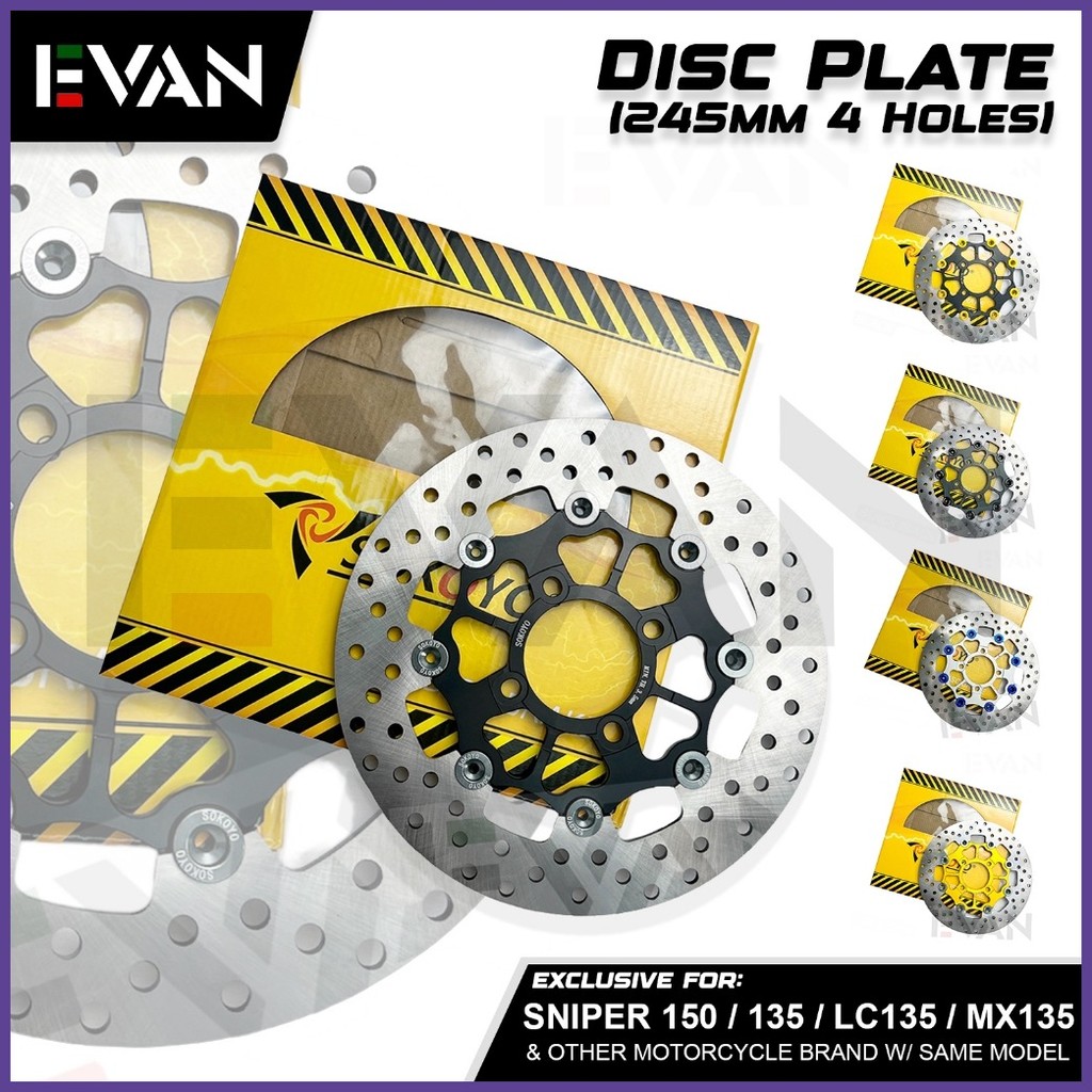 EVAN.PH Front Disc Brake Rotor For Yamaha Sniper 150/135/LC135/MX135 ...