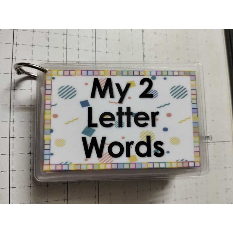 E2 My 2 Letter Words Flashcard (Laminated) Free Ringbind C99 | Shopee ...