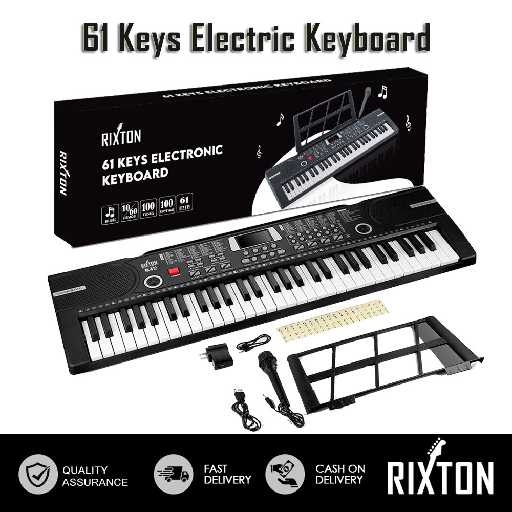 Rixton RX-612/613 Electronic Keyboard Piano 61 Keys Digital Piano ...