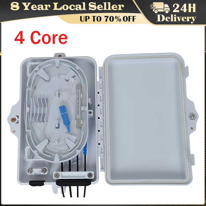 FTTH 4 Core Fiber Optic Termination Box Port Optical Distribution Fttx ...