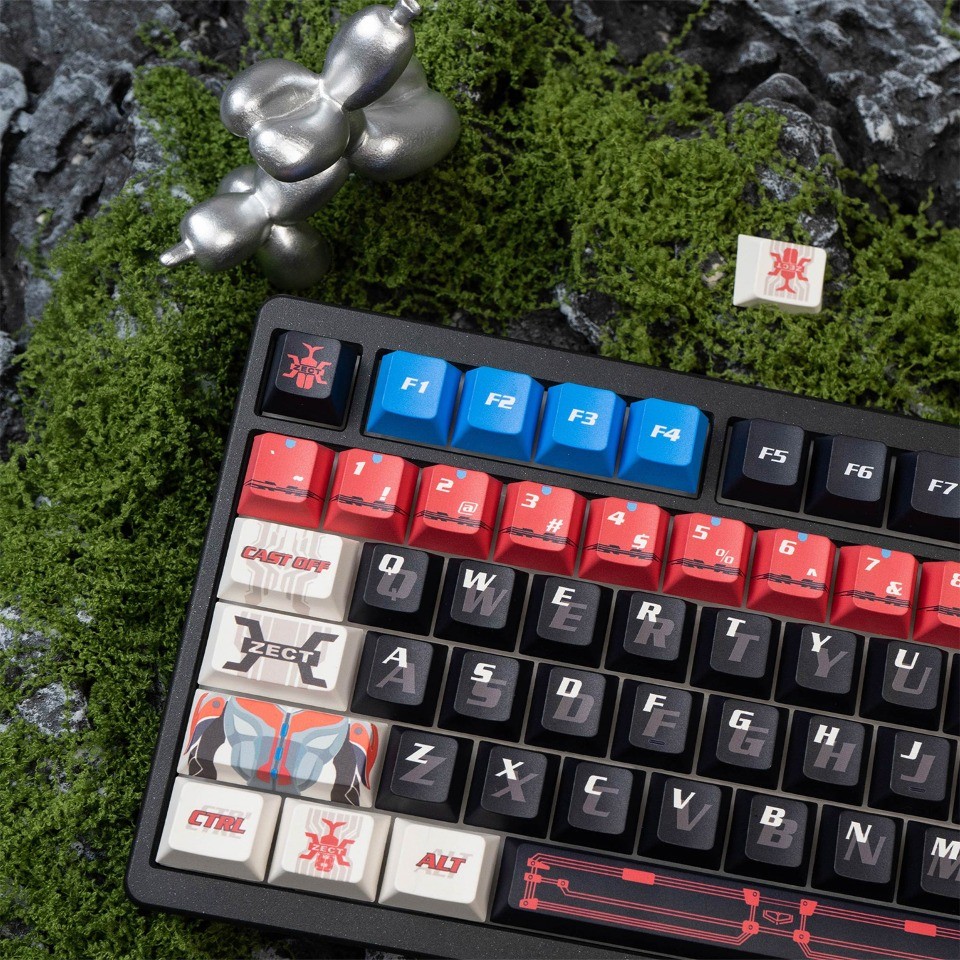 Masked Rider Kabuto Keycaps 130 Keys Cherry Profile PBT Wooting Aula ...
