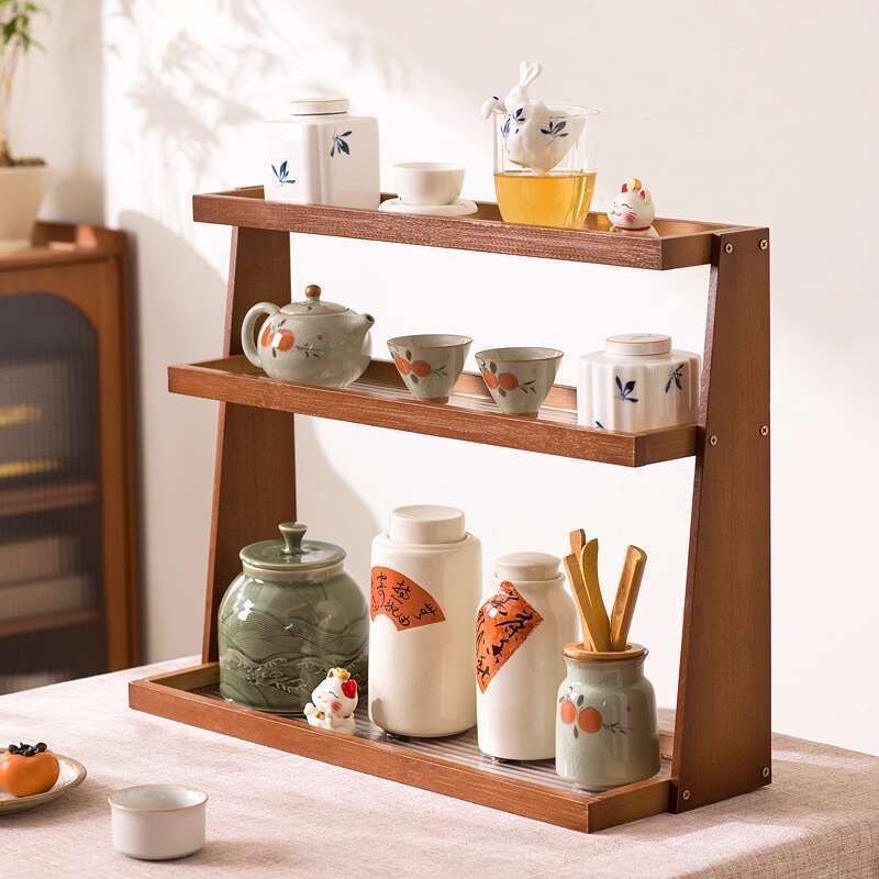 ☑♥ Water Cup Storage Rack Desktop Cup Holder Tea Set Storage Mug Water ...
