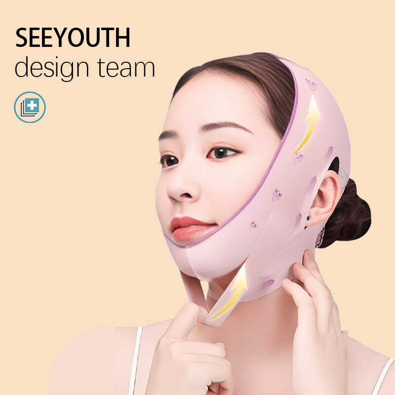 SEEYOUTHv Face Mask Double Chin Bite Muscle Facial Roller Massage ...