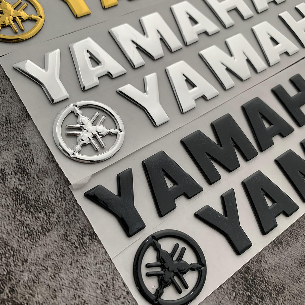 YAMAHA Logo Emblem Blue Core FI FUEL INJECTION 3D Epoxy Reflective ...