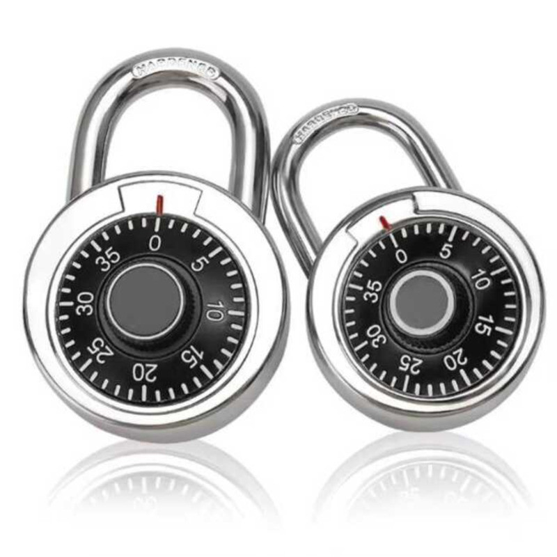 Black Gym Locker Lock Combination Padlock, Indoor Combo Lock with ...