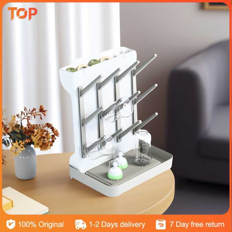 Home Desktop Baby Pacifier Drying Rack Bottle Drainer Cup Multi-Layer ...