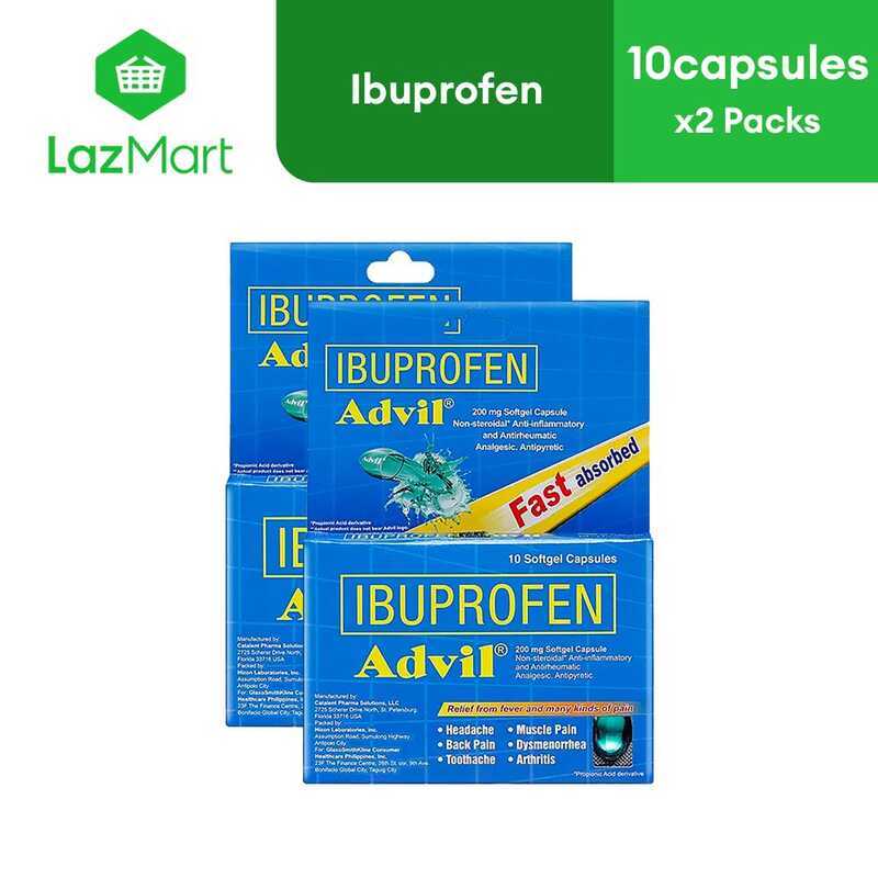 158 Advil Liquigel Box 10 Softgel Capsules Pack Of 2 Cf3 | Shopee ...