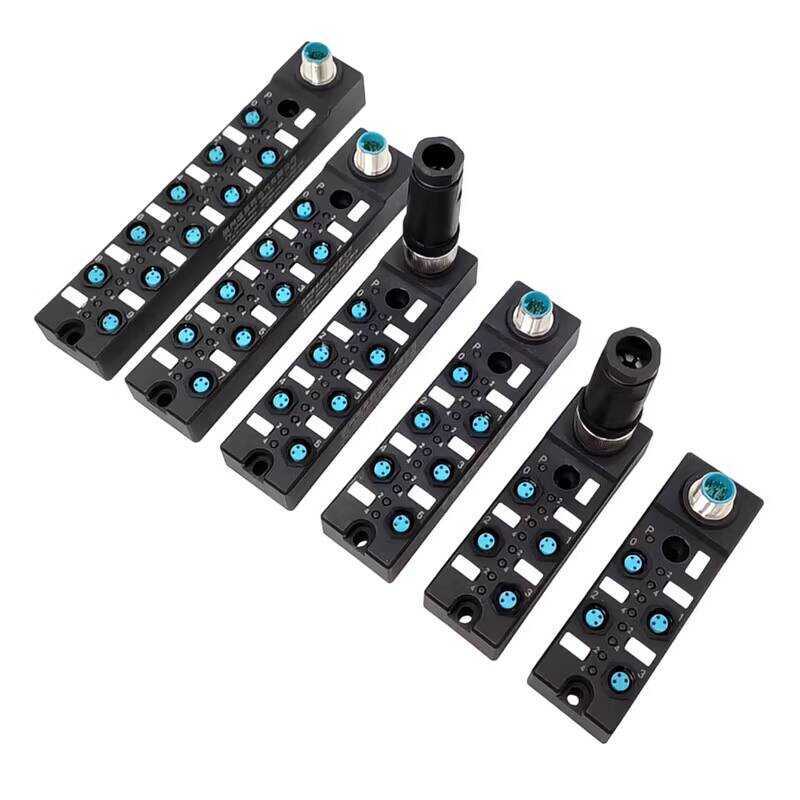M8 Sensor Lead Type 8-Position Junction Box Central Distributor ...