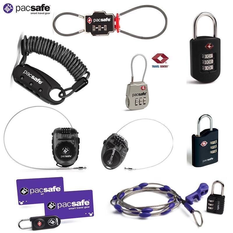 Pacsafe Travel Steel Wire Customs Lock Luggage Suitcase Trolley Case ...