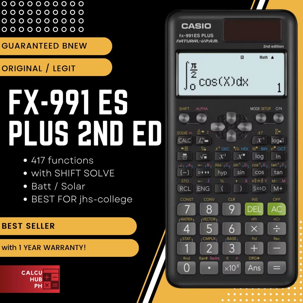 CASIO FX991ES PLUS 2ND EDITION SCIENTIFIC CALCULATOR original wt 1