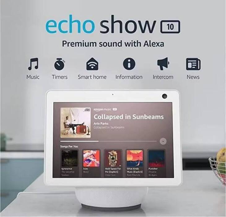Echo Show 10 5th Gen with Alexa Voice Control and Smart Display Smart ...