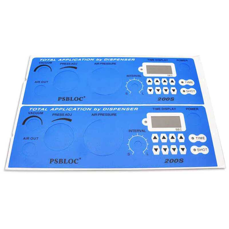 Custom Adhesive Labels PC Film Switch Button Transparent Plastic Sheet ...