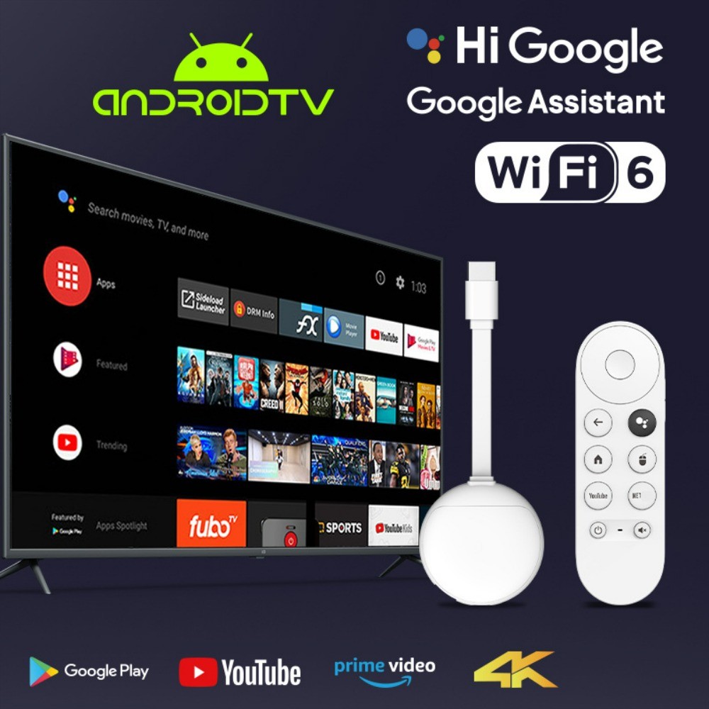 Android TV Stick 1GB RAM 8GB ROM 2.4GHz 5.0GHz Wifi 6 4K Decoding ...