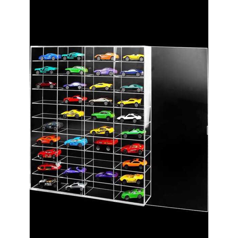1:64 Toy Stand Transparent Model Rack Storage Display Cabinet Small Car ...