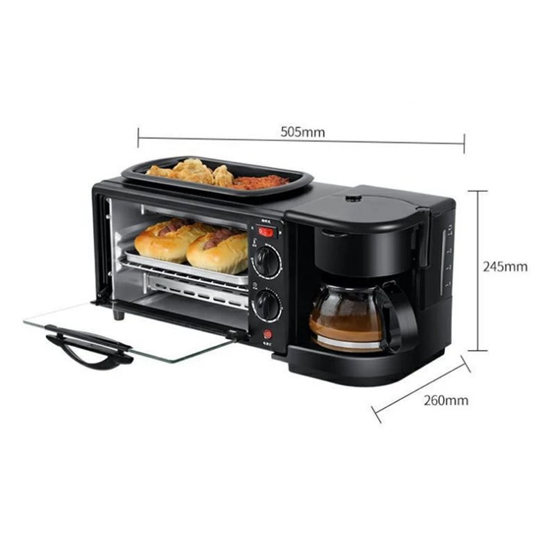 JRR1: 3-in-1 Breakfast Making Machine Multifunctional Oven Fried Egg ...