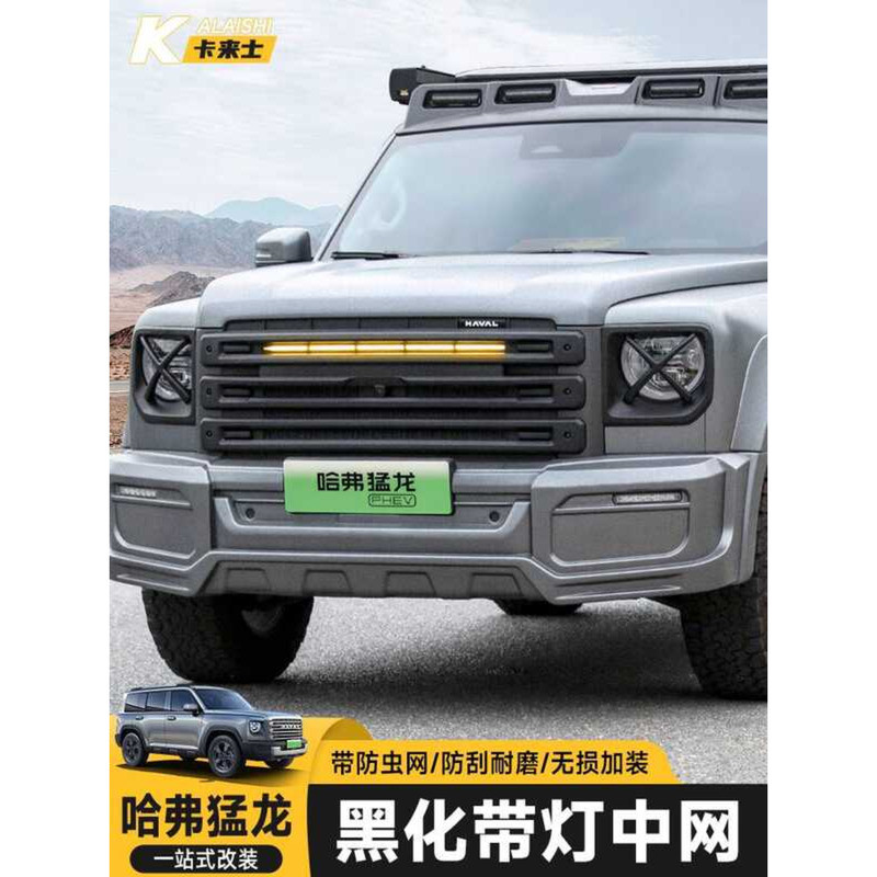 Haval Raptor Center Grille Frame Insect Net Black Warrior Center Grille ...