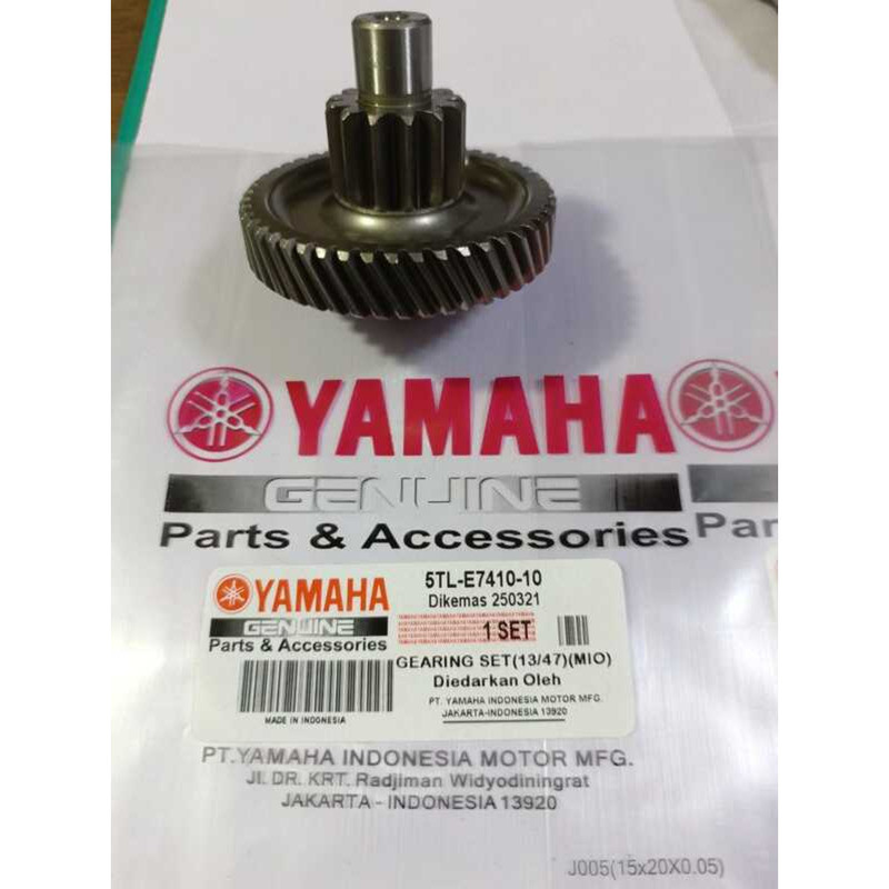 5C Yamaha Genuine Mio Sporty/Amore /Soul Main Axle Comp. Gearings Set ...