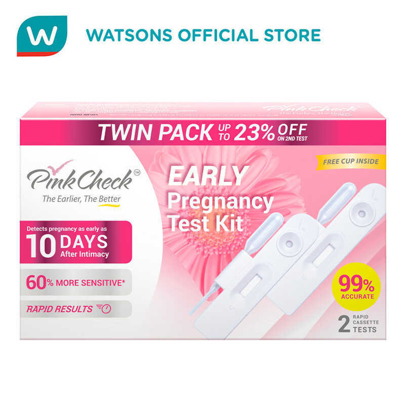 PINK CHECK Early Pregnancy Test Ultra Sensitive Detection 2 Tests C4f ...