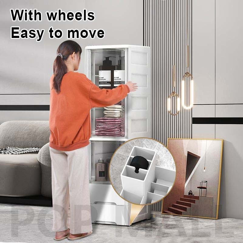 PoP Bathroom Storage Drawer Cabinet Kitchen Slim Drawer Organizer With ...