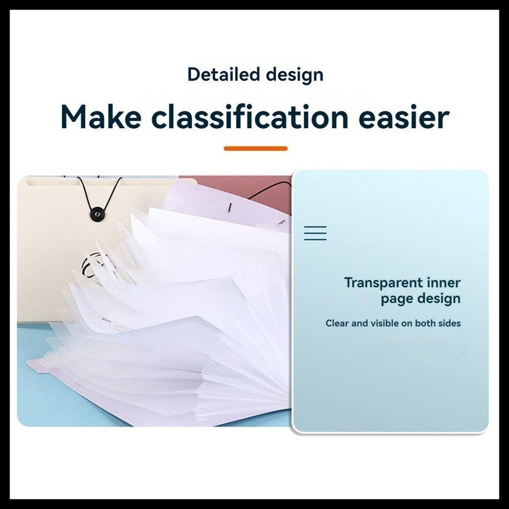 Clear Book Folder Student Exam Paper Storage Folder Data Compilation ...