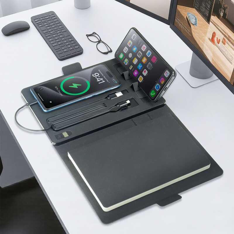 Thin Light Rechargeable Notebook A5 Notepad PU Leather Wireless ...