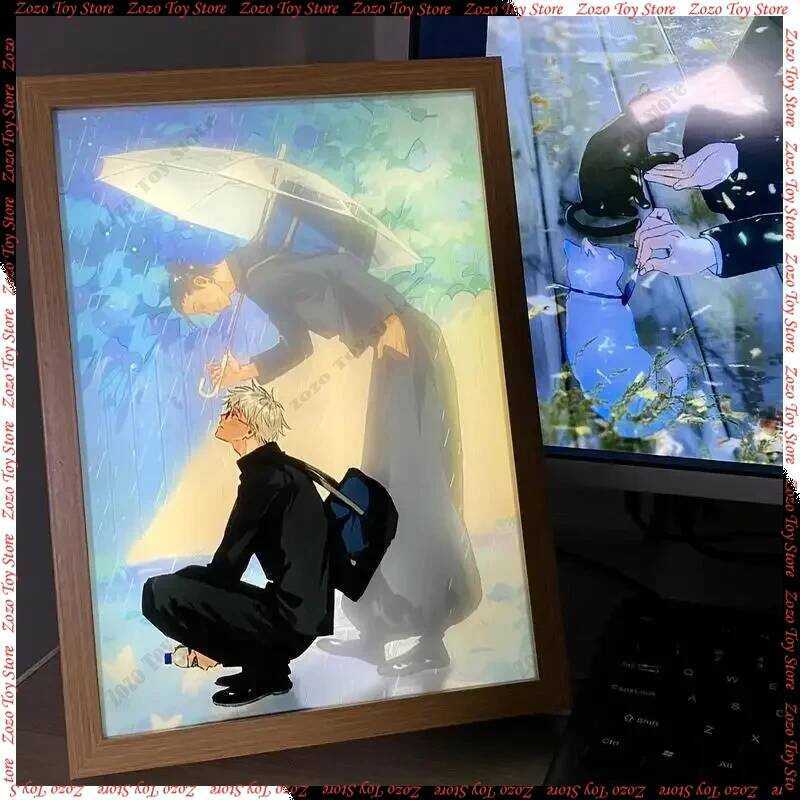 aisen Jujutsu Led Photo Frame Light Anime Figure Deco Frame Art ...