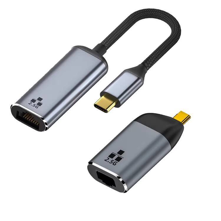 ☑♥ TYPE-C Male to RJ45 Network Port 2500 Connector Plug and Play Fully ...