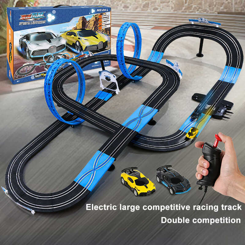 HOME OF HAPPINESS Electric Two-Person Race Car 360° Hot Wheels Track ...