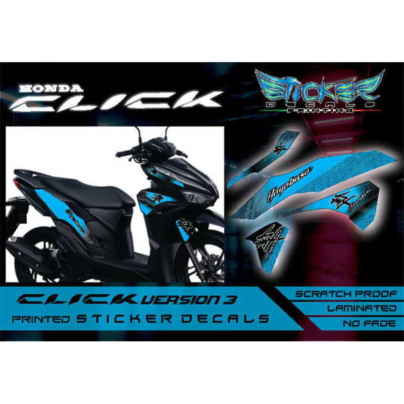 Honda Click V3 Sticker Decals Hayabusa 162 | Shopee Philippines