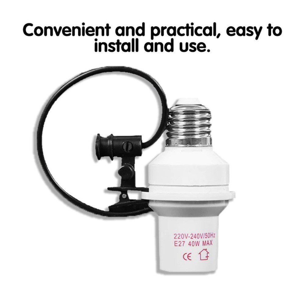 E27 Lamp Holder Base Light-Sensing & Human Body Infrared Sensor ...
