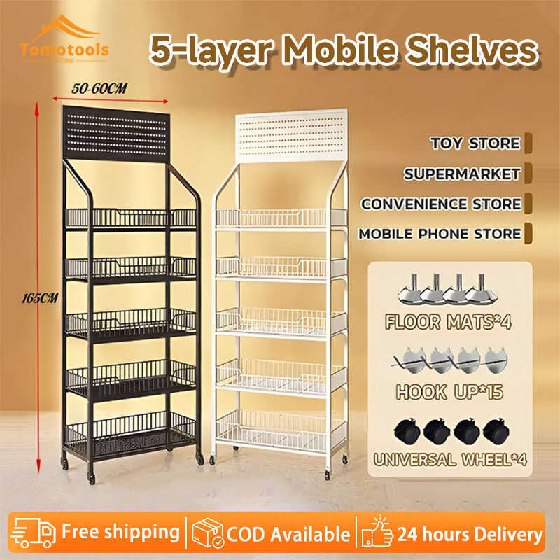 3/4/5 Layers Display Rack For Store Supermarket Shelves Grocery Kitchen ...